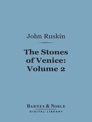 cover image of The Stones of Venice, Volume 2